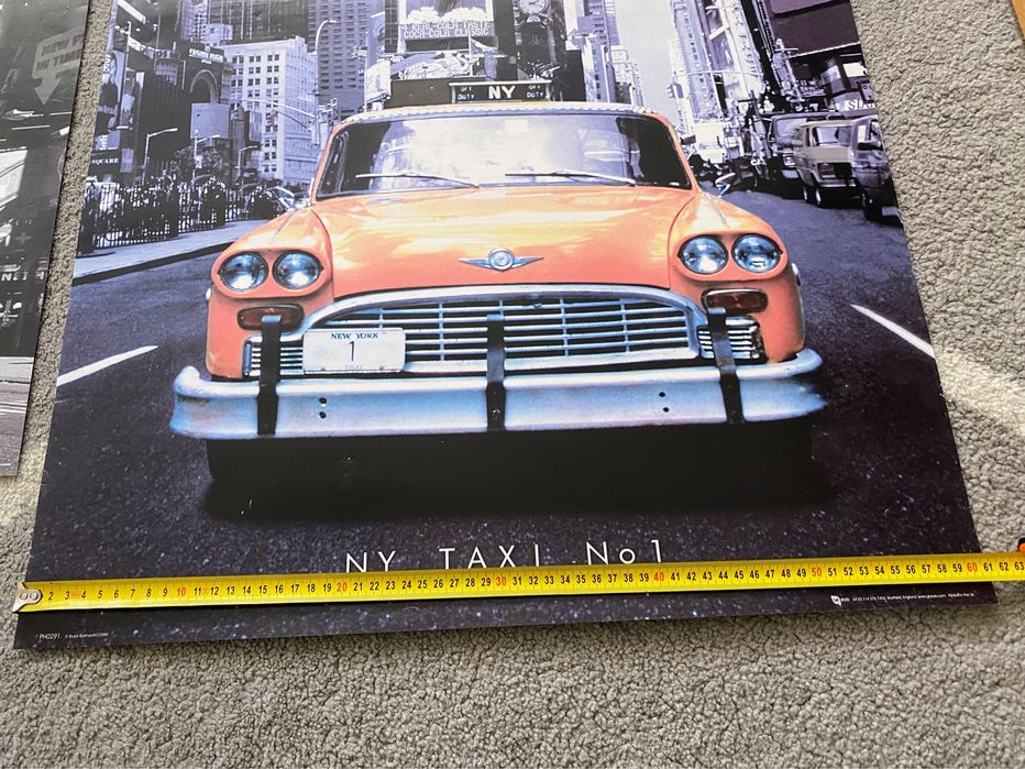 Plakat żółta taksówka 91x61 cm