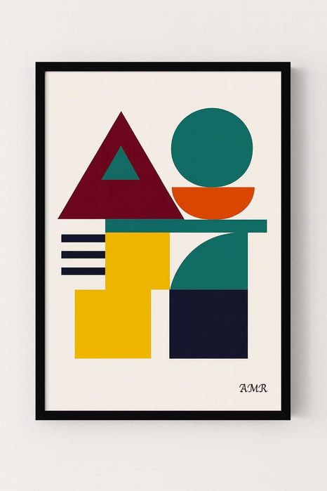 Poster de pintura abstrata