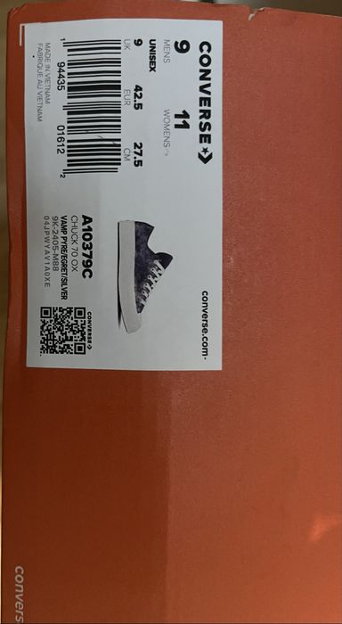 Кеди Converse Chuck 70 OX Vamp Pyre / Silver (Оригінал, Нові)