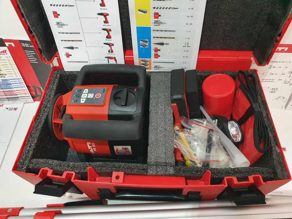 Niwelator laserowy HILTI PR 35 jak PR 30,2 PRE-3 +statyw lata detektor