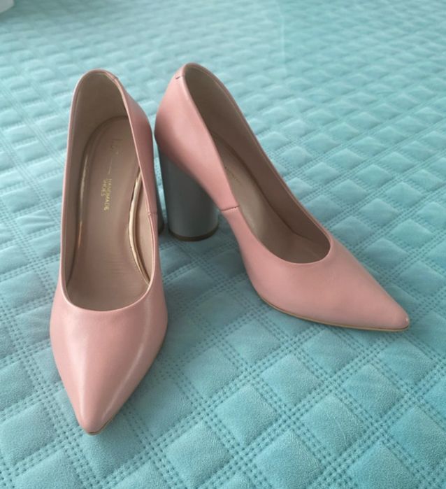 Skórzane buty na słupku L37