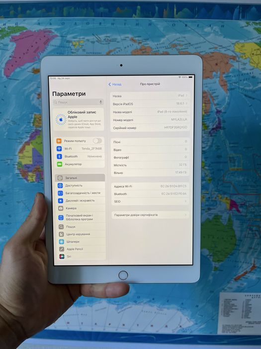 iPad 8 32 GB ІДЕАЛ 98% акумулятор Айпад 6/7/8/9 планшет Apple