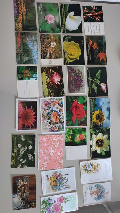 97 Postais com Flores - Não Circulados
