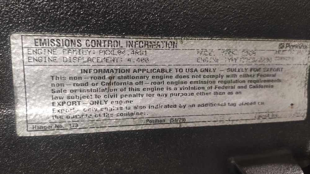 Głowica silnik PERKINS PKXL04.4RG1 2358/2200 części