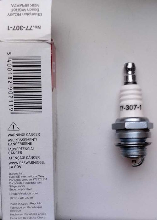 Свеча зажигания Oregon 77-307-1.Чехия