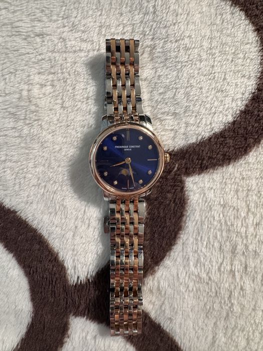 Frederique Constant Classics Slimline Moonphase Diamonds zegarek