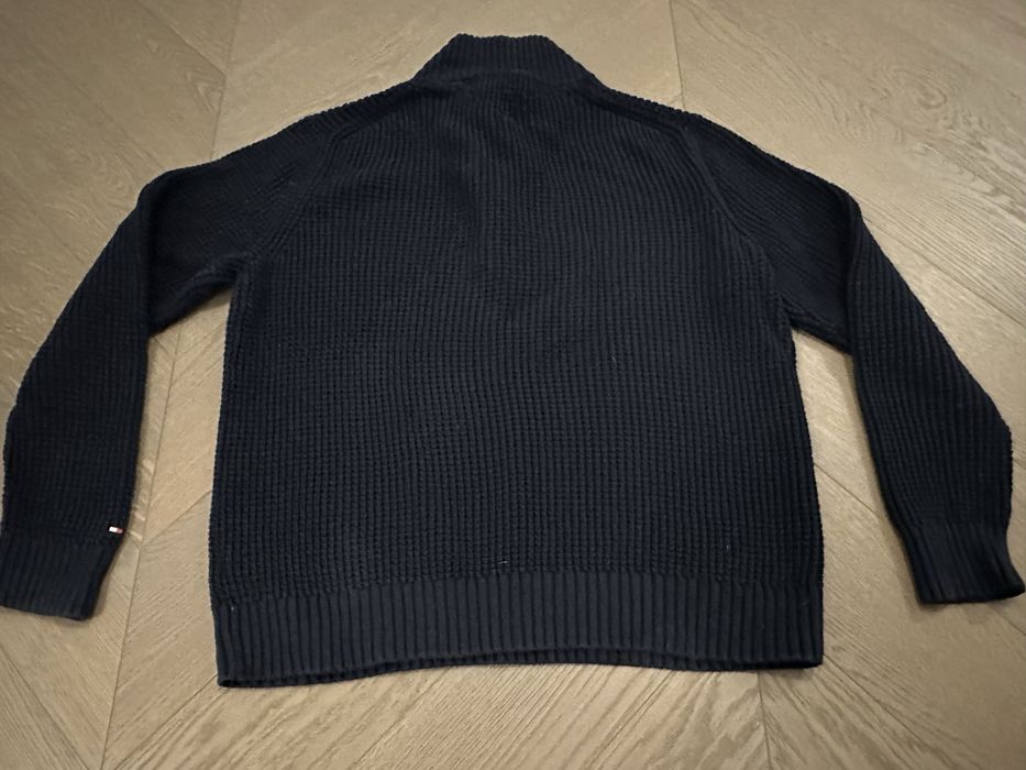 XXL TOMMY HILFIGER sweter męski głęboki granatowy kolor
