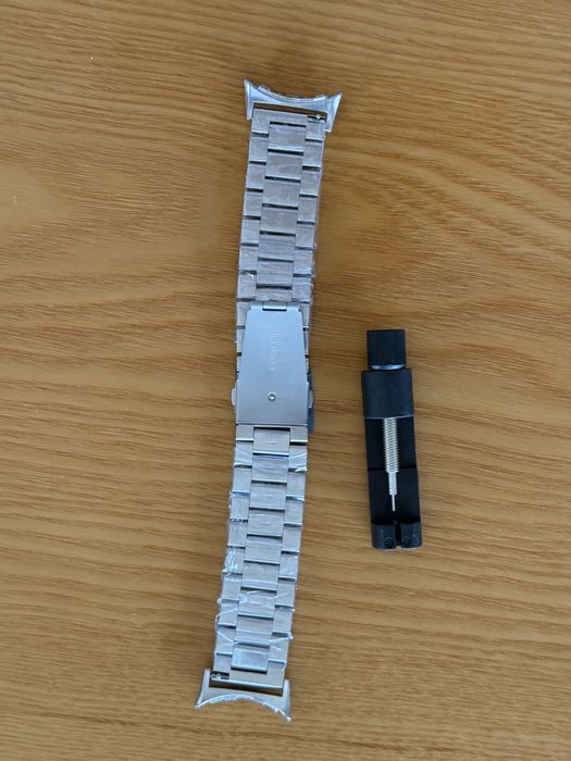 Bracelete em Aço Inoxidável para Google Pixel Watch 45mm(Nova com Plásticos + Ferramenta Ajuste)