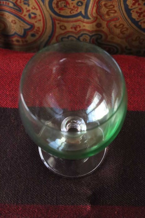 Novos - Taças «Bola» Verde Água com pé transparente