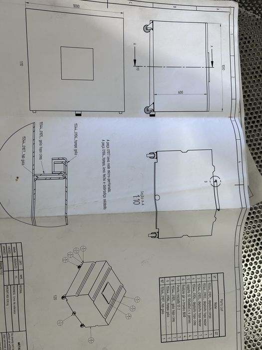 Depósito em inox de 600 litros