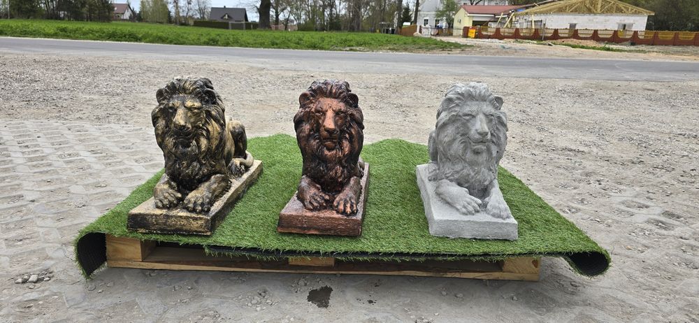 Lew betonowy duży, figura ogrodowa
