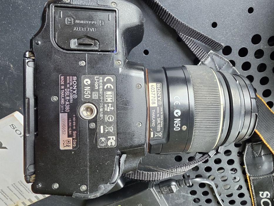 Sony Alpha DLSR-A380  obiektyw 55mm 8gb MSproDuo akumulator torba instrukcja