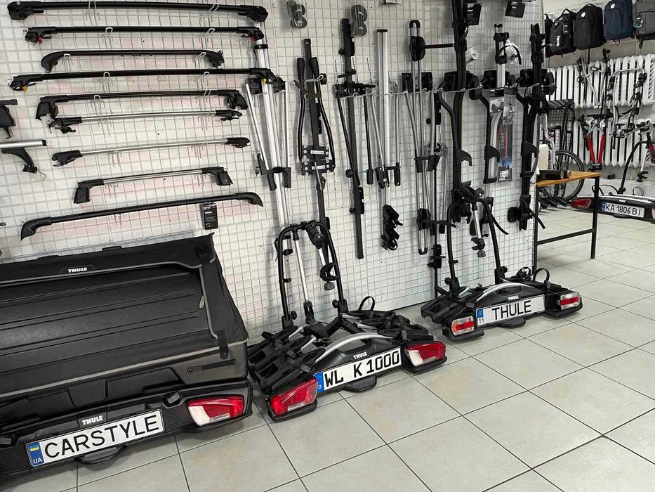 Розпродаж велокріплень на дах фаркоп Thule Amos Kenguru Yakima Peruzzo
