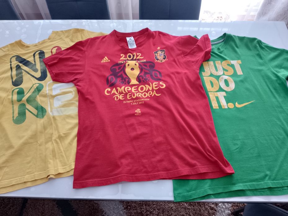 Zestaw 3 koszulek t-shirt Nike Adidas L/XL stan bdb