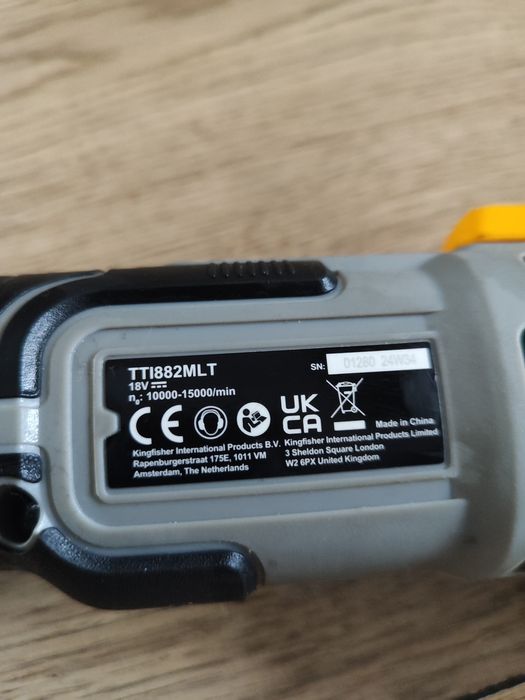 Urządzenie wielofunkcyjne Multitool Titan 18v, rok 2024
Sprzedaję samo