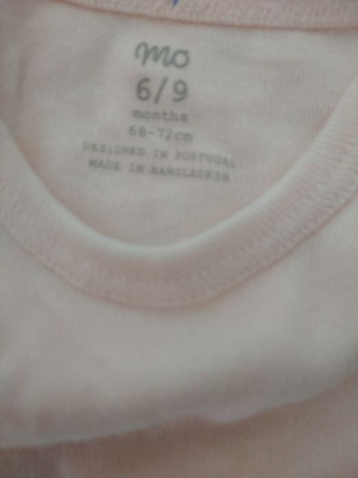 2 bodies da Modalfa novos tamanho 6/9 meses