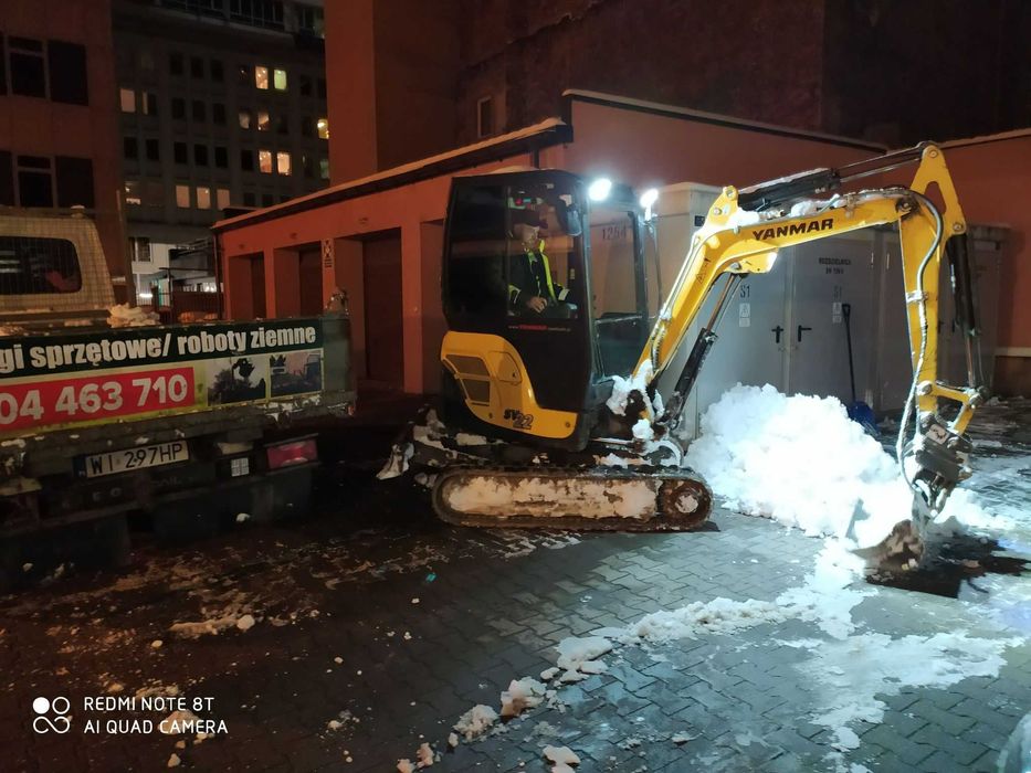 usługi minikoparką odwonienia transport HDS młot świder wiertnica