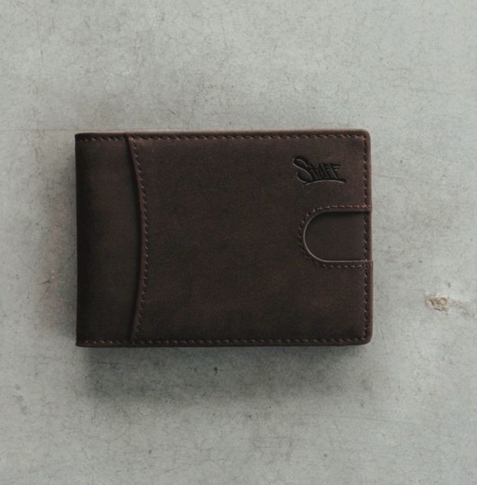 Гаманець Staff brown metal