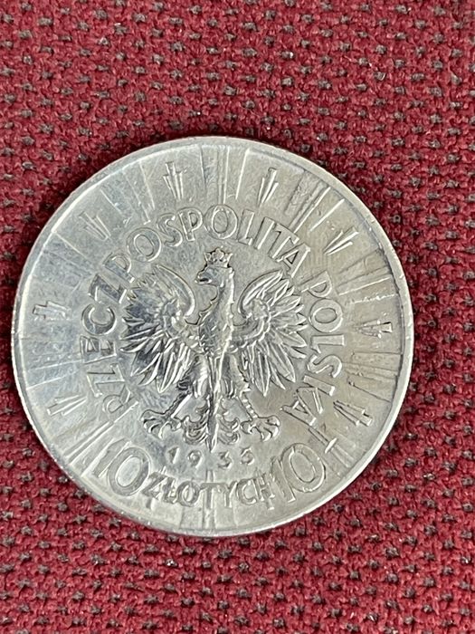 Moneta Srebrna 10 zł Piłsudski 1935
