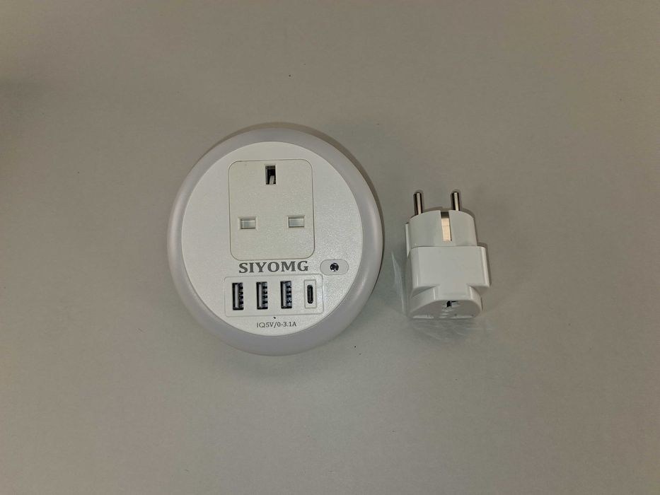 N181 Ładowarka Sieciowa USB Przejściówka Gniazdo Siyomg Zasilacz