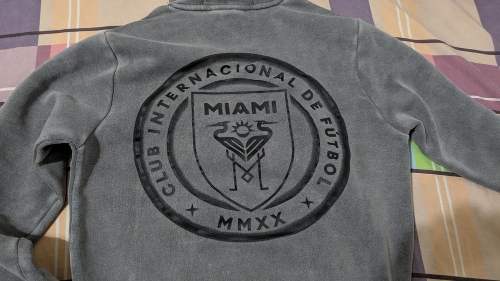 Hoodie Inter Miami CF acid washed