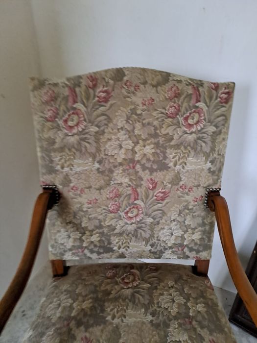 Fotel w stylu ludwikowskim stylowy fotel tron