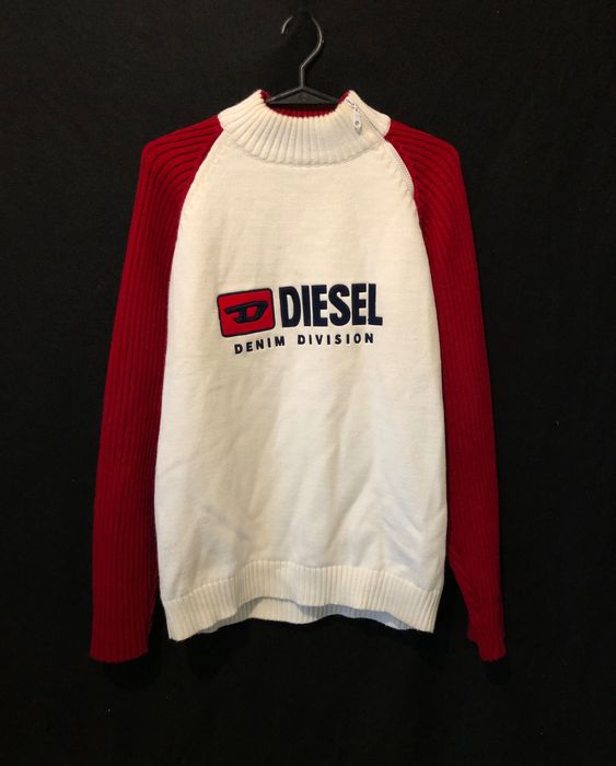 Sweter Diesel Spellout Vintage 90’s Avant Garde Big Logo