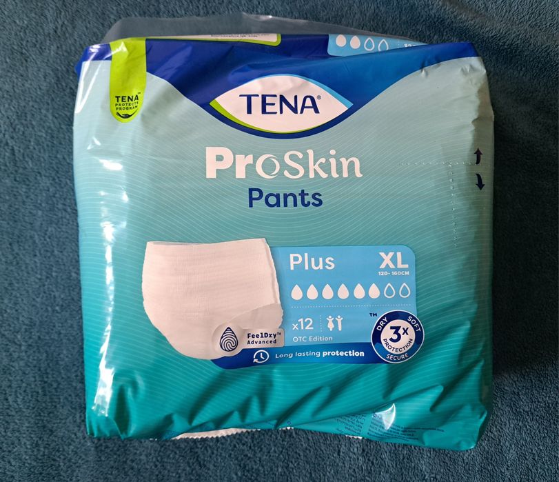 Pieluchomajtki TENA ProSkin Plus - 3 opakowania
