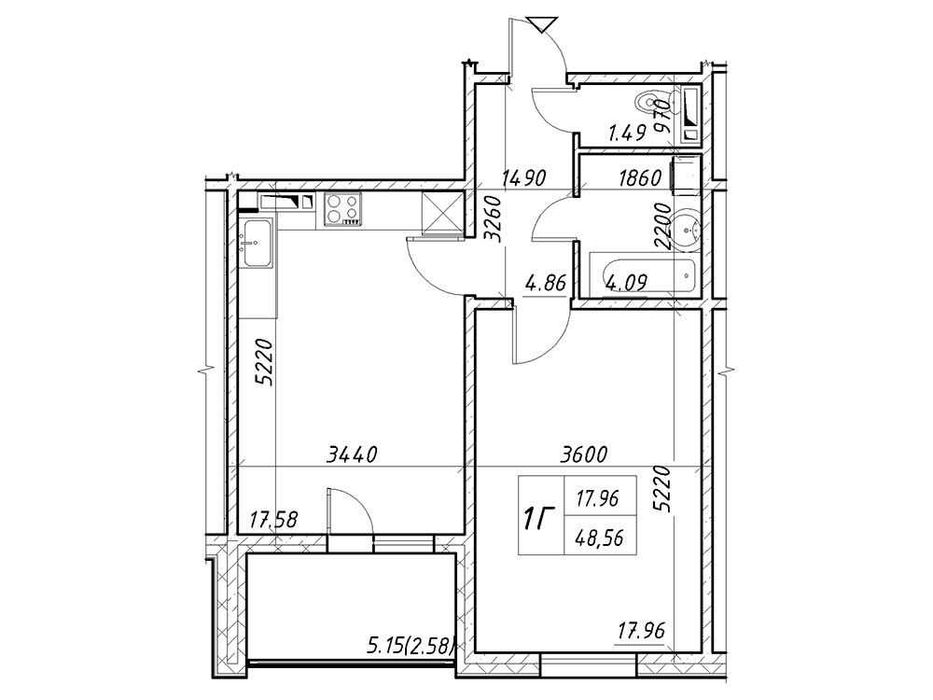 вул. Закревського 1к 48.56м2! ТОП ціна+РЕМОНТ! ЖКДеснянський БЕЗ %!
