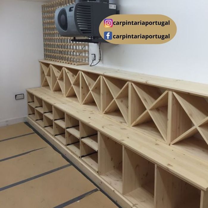 Adegas e garrafeiras por medida