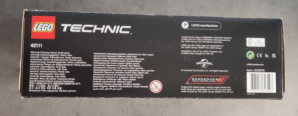 Lego Technic Dodge Charger 42111