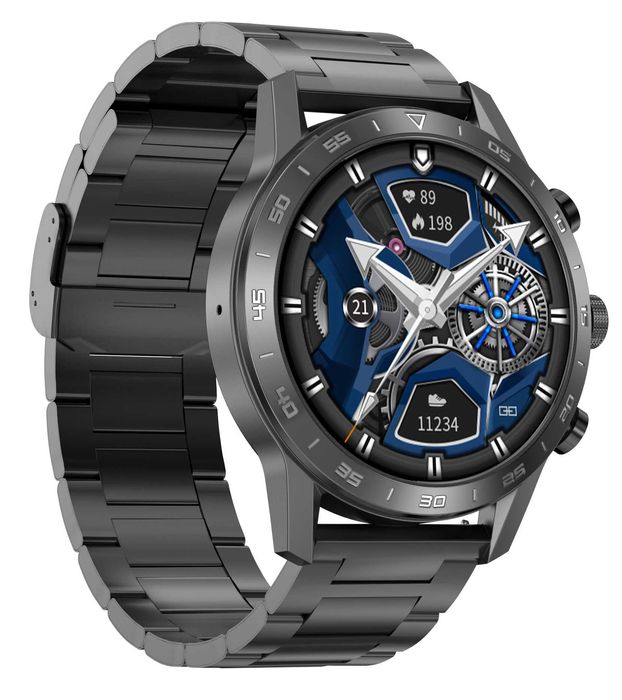 BRANSOLETA PASEK STALOWY 22mm do smartwatcha klasyczna elegancka +piny