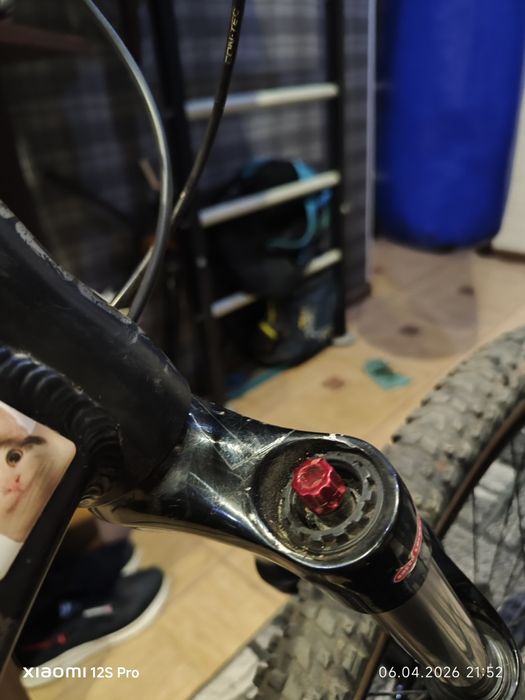 Вилка suntour xcr32 29" R 140mm 100x15
