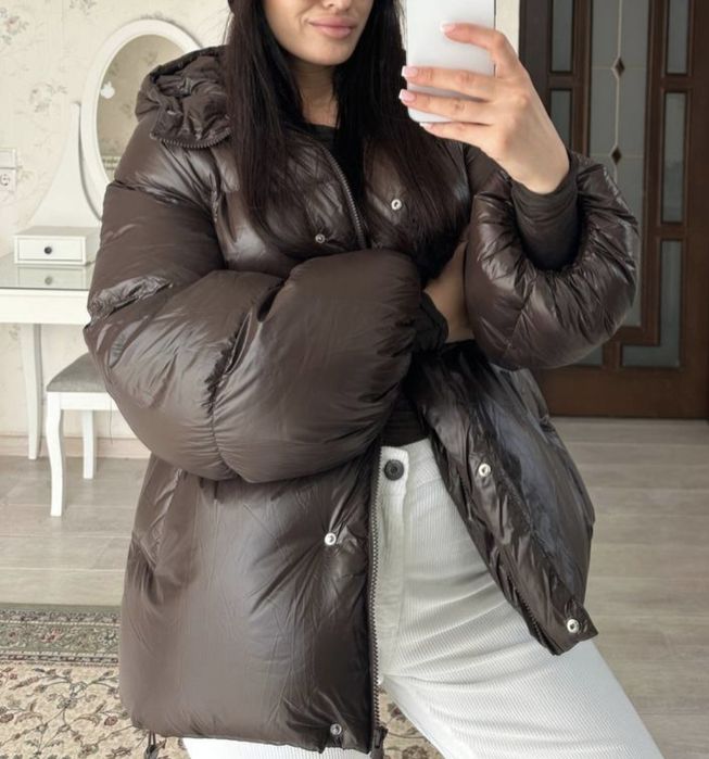 Пуховик VIKOLO  Шоколад в НАЯВНОСТІ S