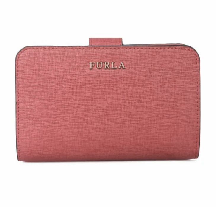 Furla skórzany luksusowy portfel Babylon Pink Różowy Skóra klasyczny elegancki bestseller