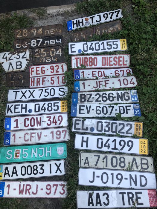 Номера європейських авто