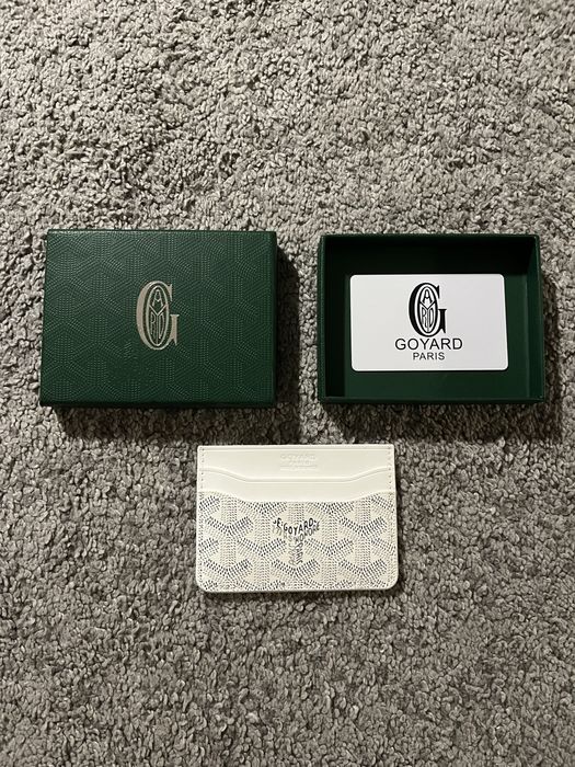 Goyard white cardholder