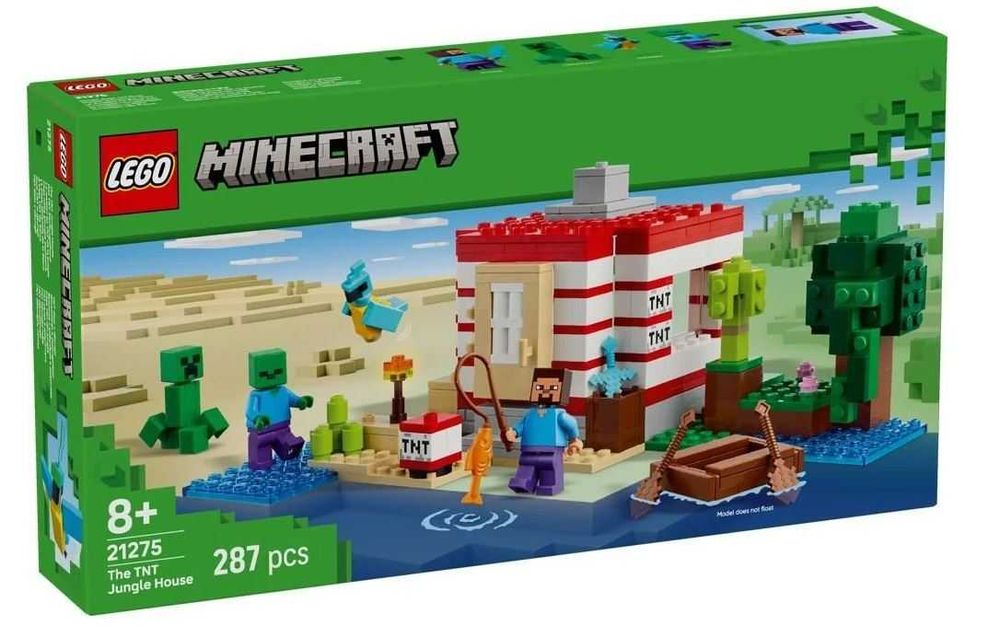 NOWE LEGO Minecraft 21275 Dom TNT w dżungli 21275