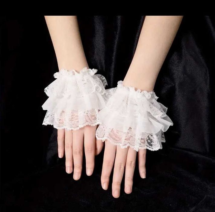 перчатки кружевні манжети