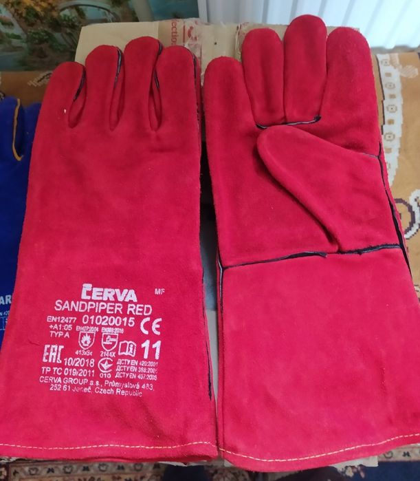 Перчатки шкіряні захисні для будівництва, зварювання Краги