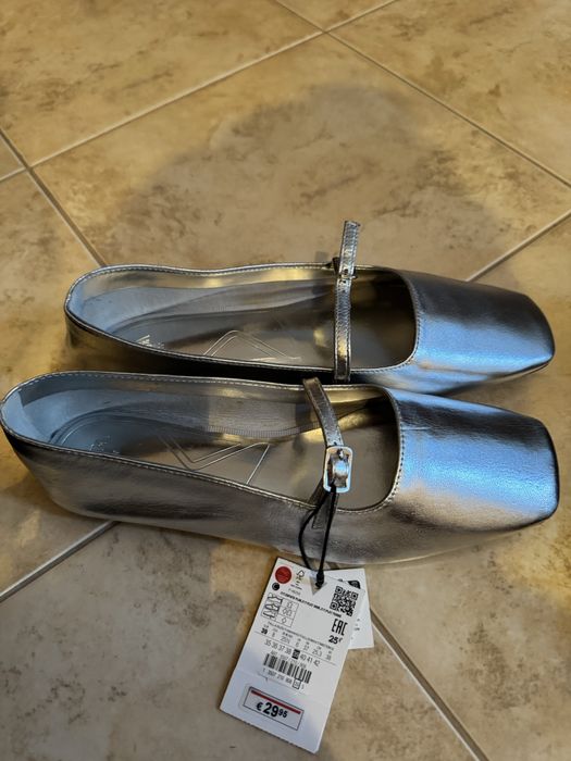 Балетки кожа ZARA