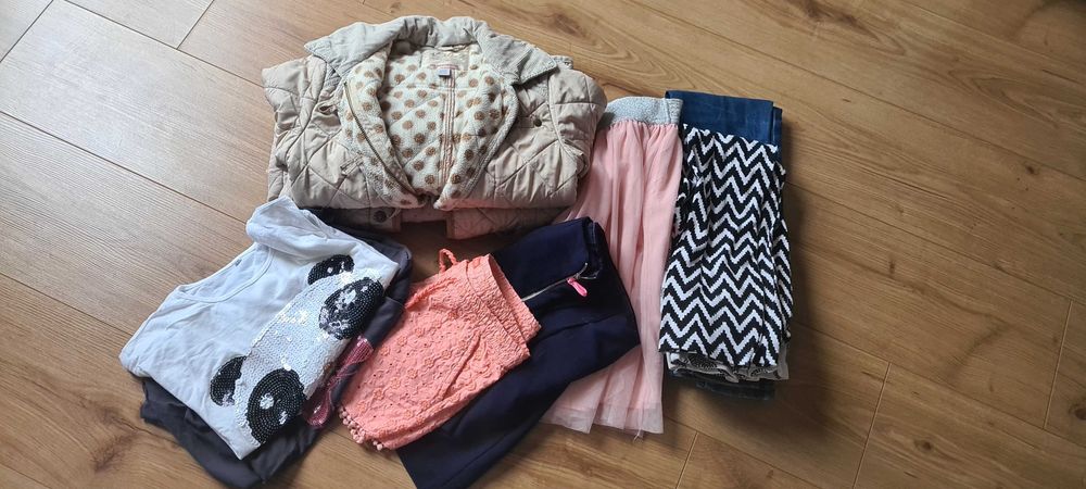 Zestaw ubrań dziewczynka 128 7-8 lat