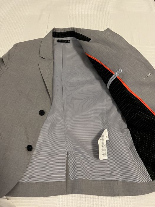 Fato cinzento claro 10-12 anos