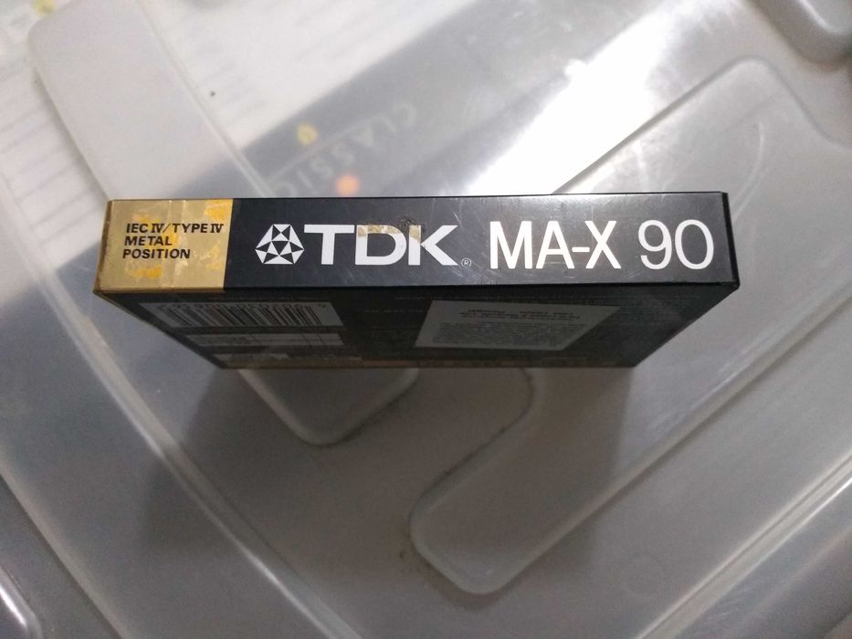 Cassetes de áudio VINTAGE, TDK MA-X 90, NOVAS!