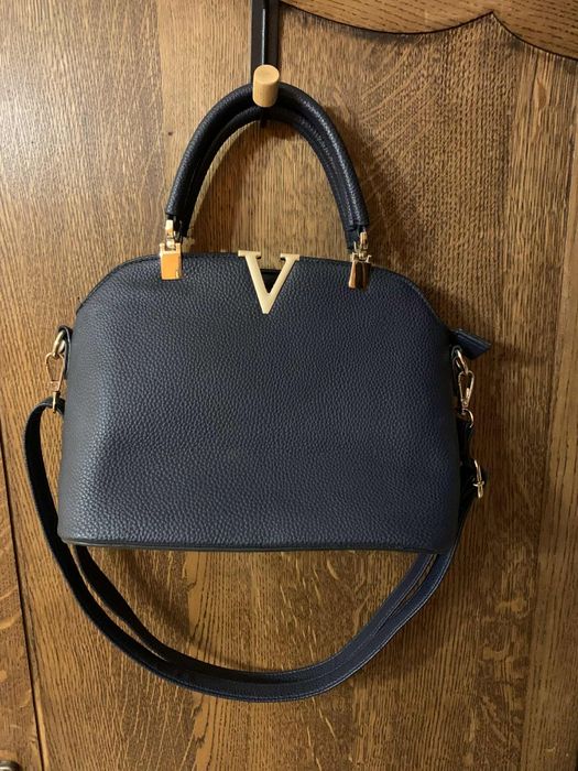 Torebka typu kuferek - złote zdobienie model V