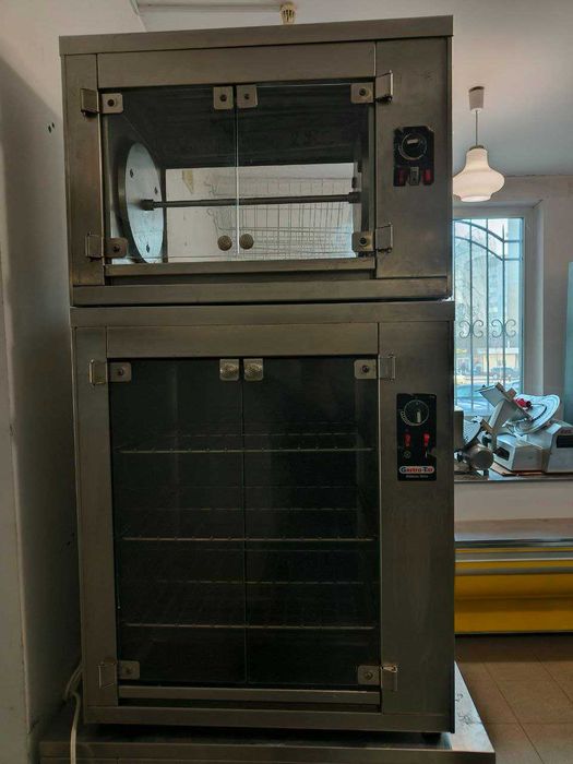 Апарат для курей гриль з тепловою вітриною