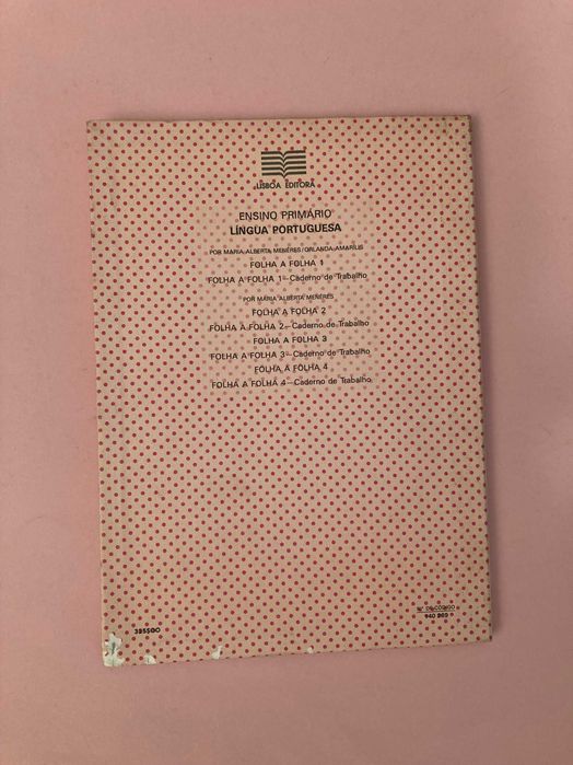 Livro Escola Primária Folha a Folha 3 Maria Alberta Menéres Anos 80