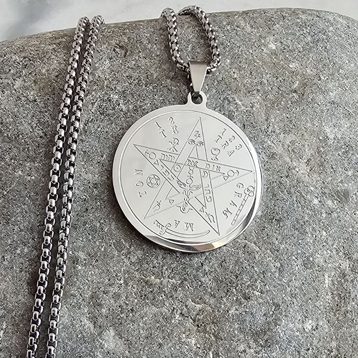 Colar "Tetragrammaton" em aço inoxidável