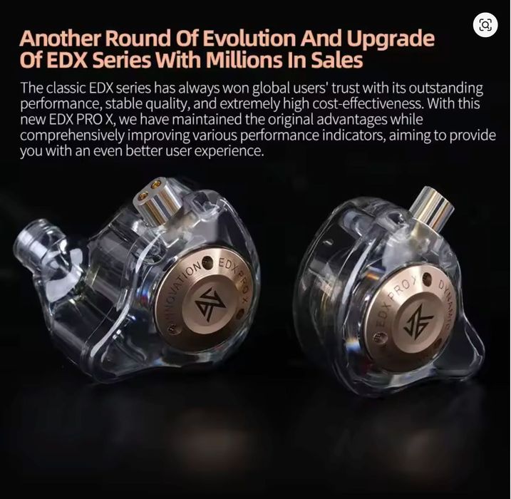 KZ EDX PRO X Wired навушники