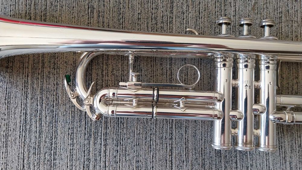 Trompete KING SYMPHONY STERING SILVER LEADPIPE  Dual Bore 1971